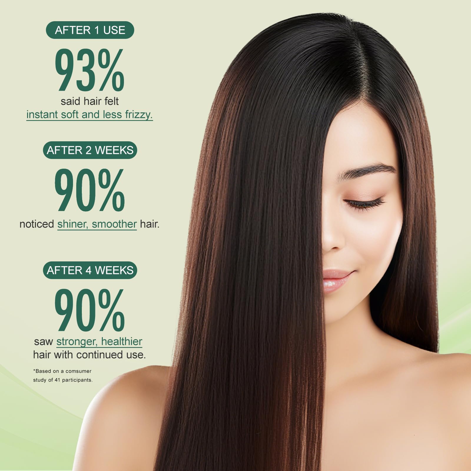 Amifiy Keratin Hair Mask applying strands for targeted conditioning