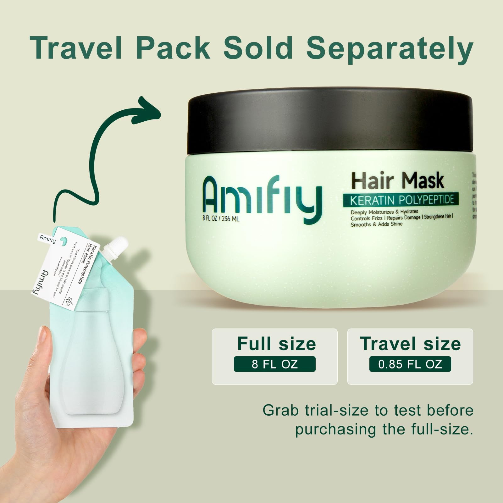 Amifiy Keratin Hair Mask dry-damaged-hair results