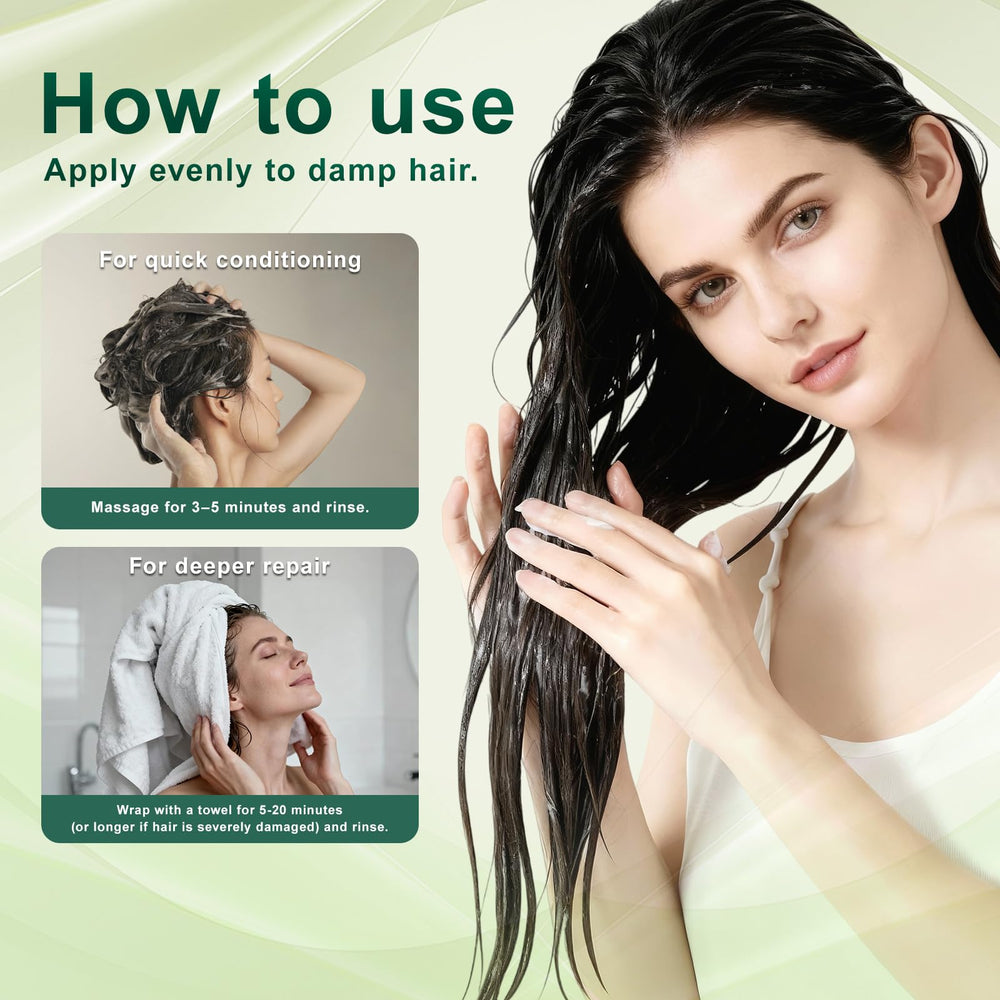 Amifiy Keratin Hair Mask being rinsed for easy use