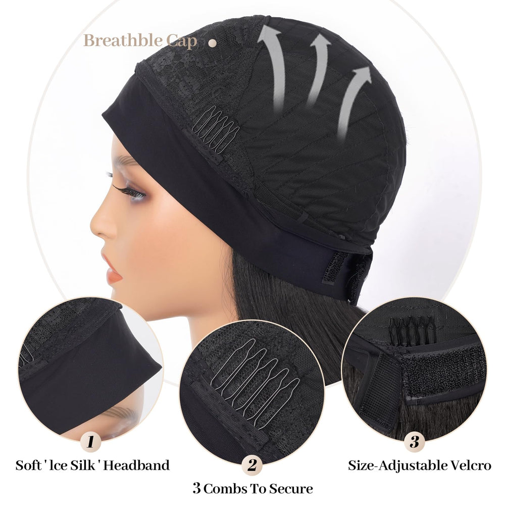 Aminow Wavy Headband Wig package includes headband and accessories.