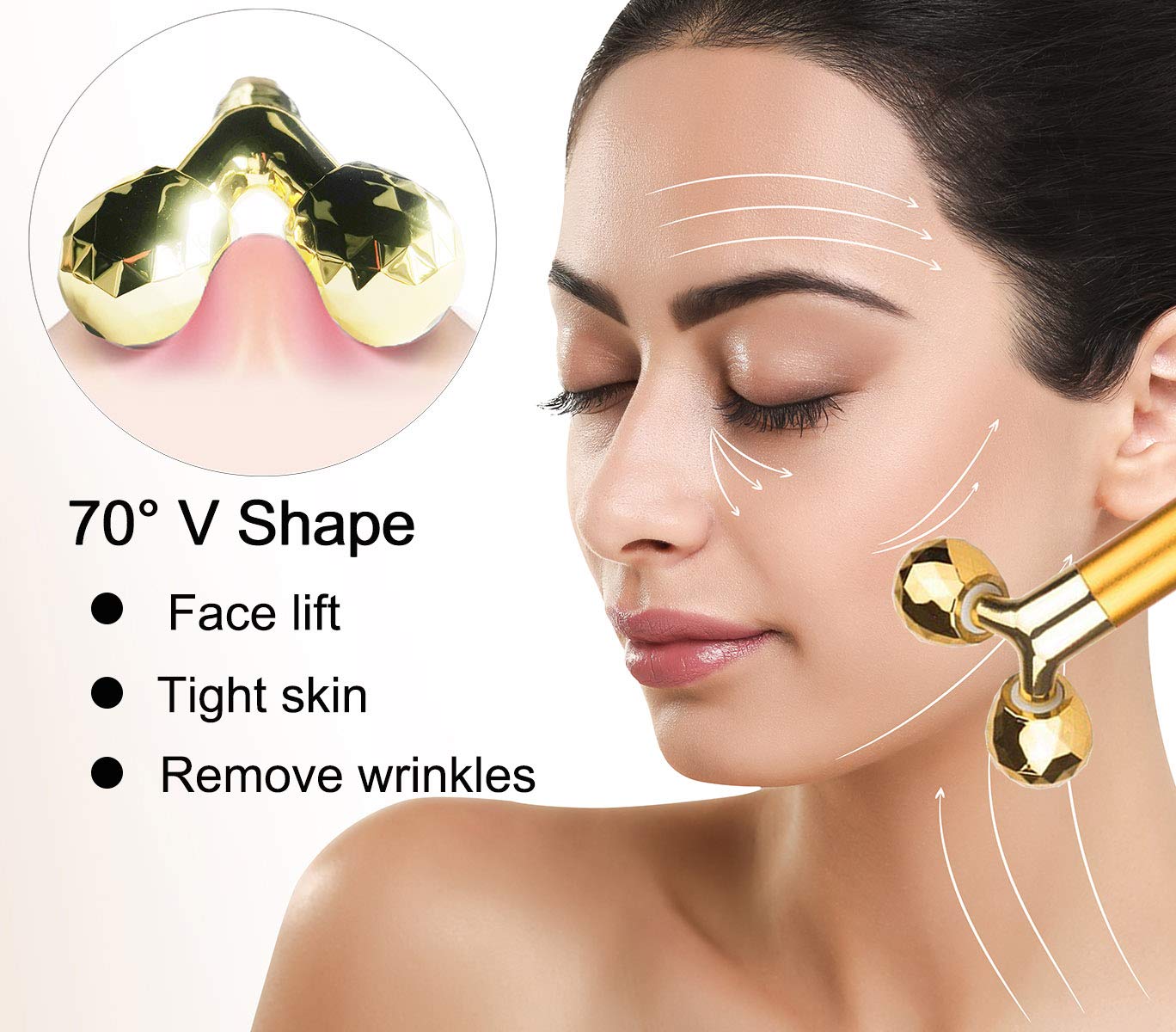 Amirce Two shapes massager side-by-side for versatility.