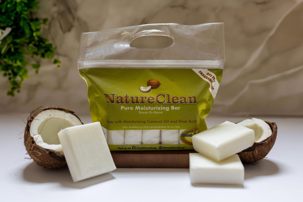 Amish Farms Pure Moisturizing Bar with shea butter nourishes and protects sensitive skin