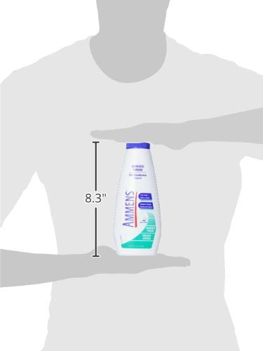 Ammens Shower Fresh powder applied on skin for cooling and freshness