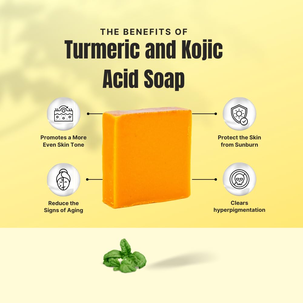 Morning skincare routine featuring Ammoya Naturals turmeric soap for a refreshing cleanse.