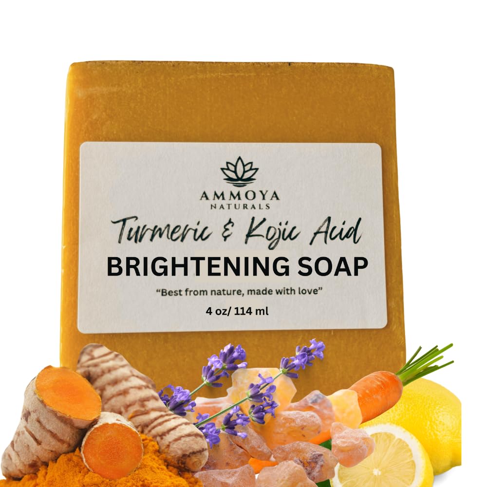 Ammoya Naturals Turmeric Skin Cleansing Soap 3-bar pack promotes radiant complexion.