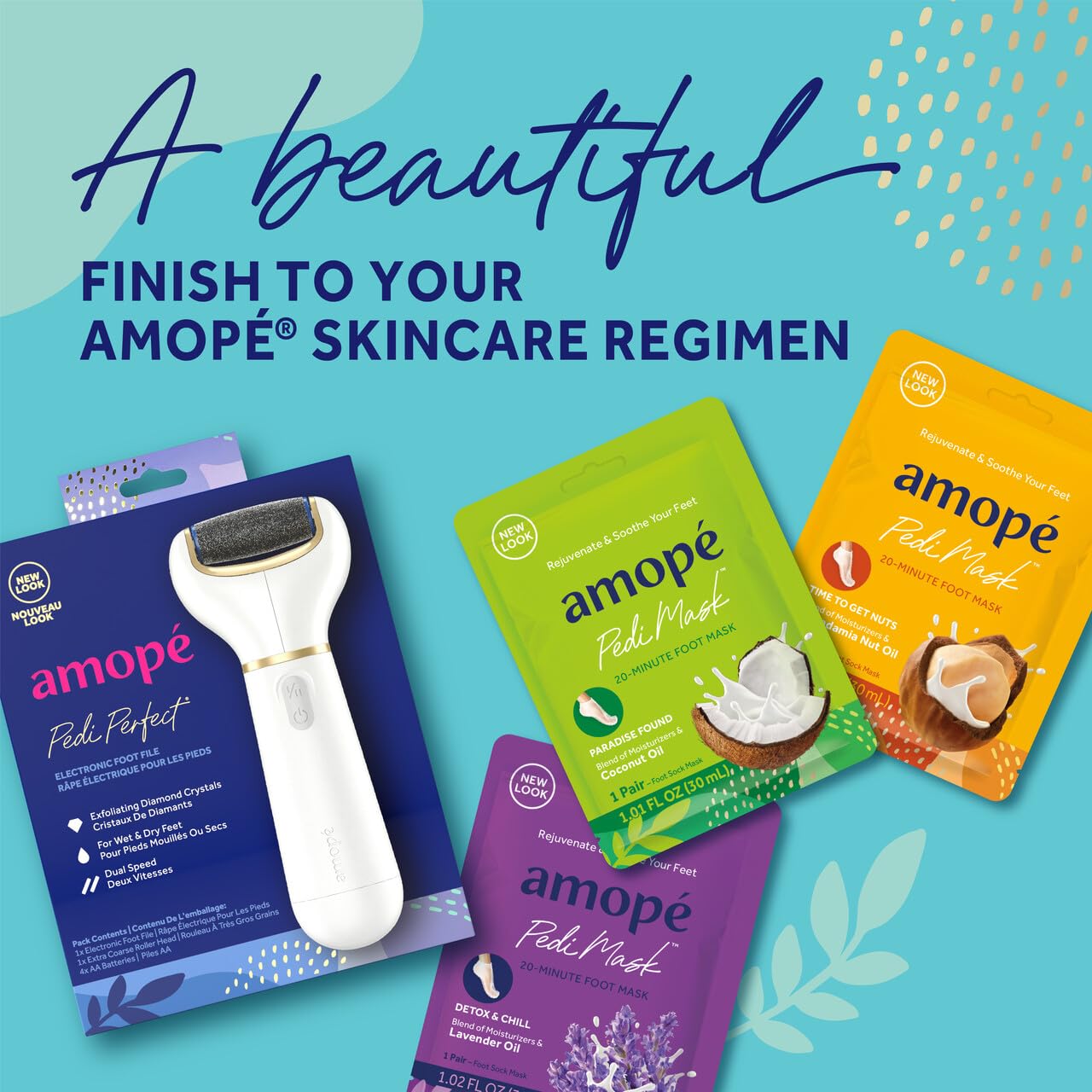 Amope Vitamin E and fruit extracts close-up suggest nourishing antioxidants.