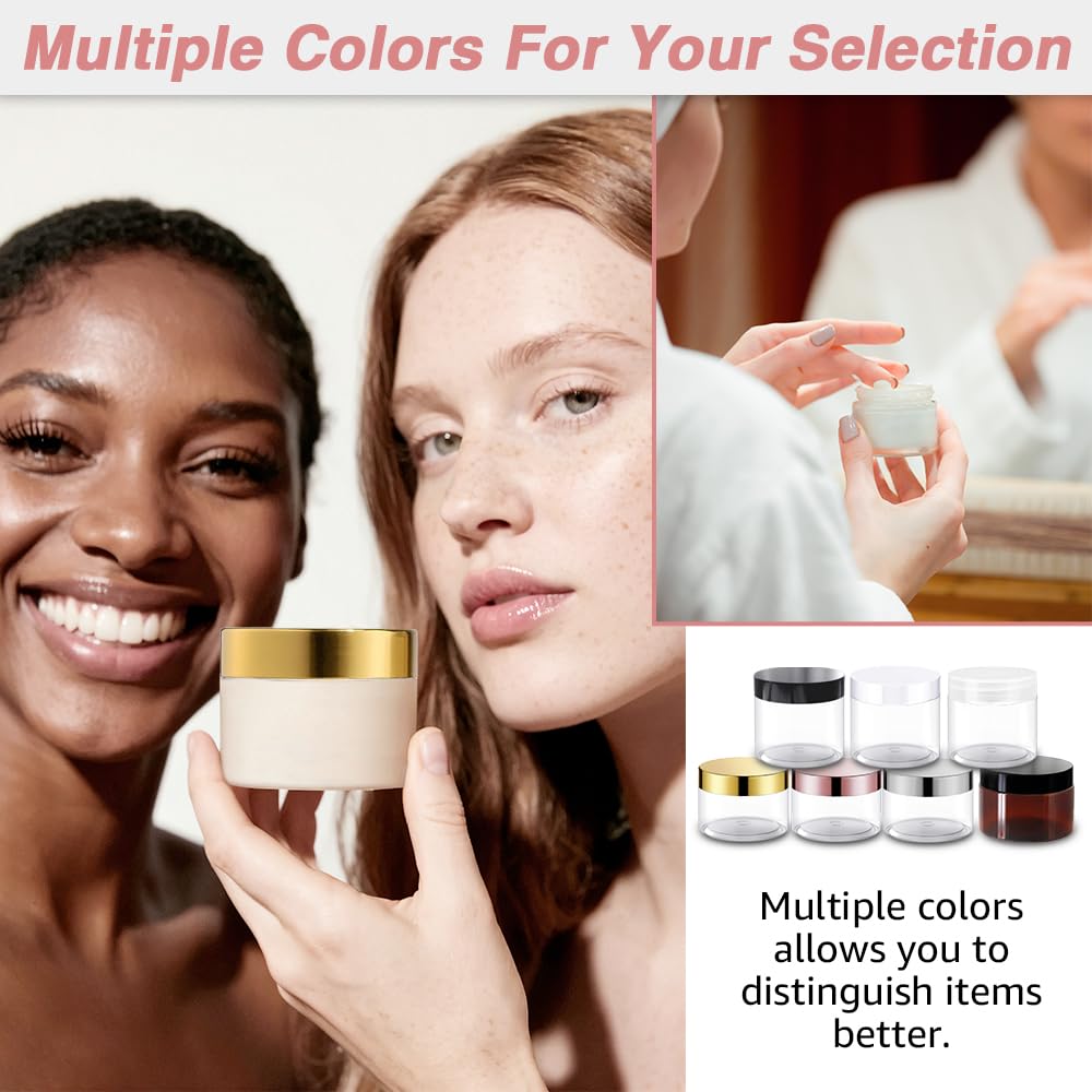 AMORIX cosmetic jar with decorative labels for DIY cosmetics