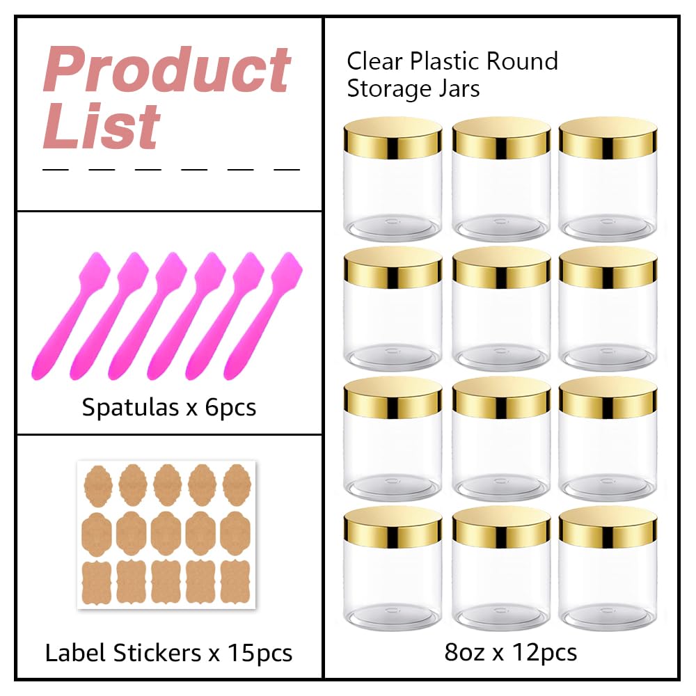 AMORIX transparent plastic container for easy visibility
