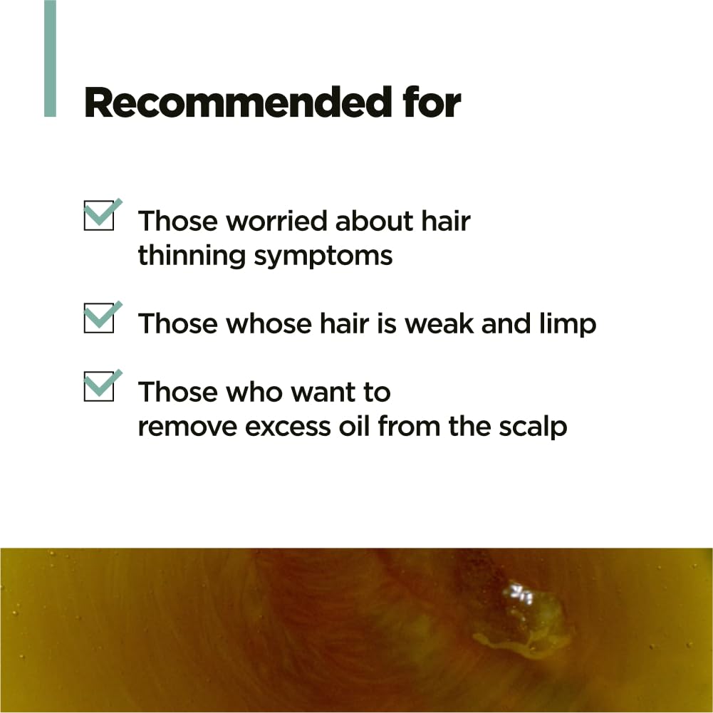 Root strengthening effect on hair after using AMOS PROFESSIONAL Green Tea Shampoo