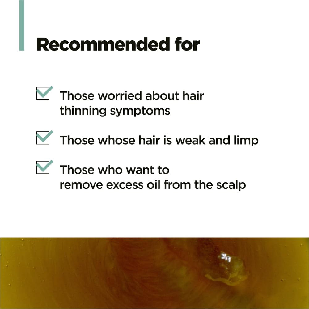 Root strengthening effect on hair after using AMOS PROFESSIONAL Green Tea Shampoo