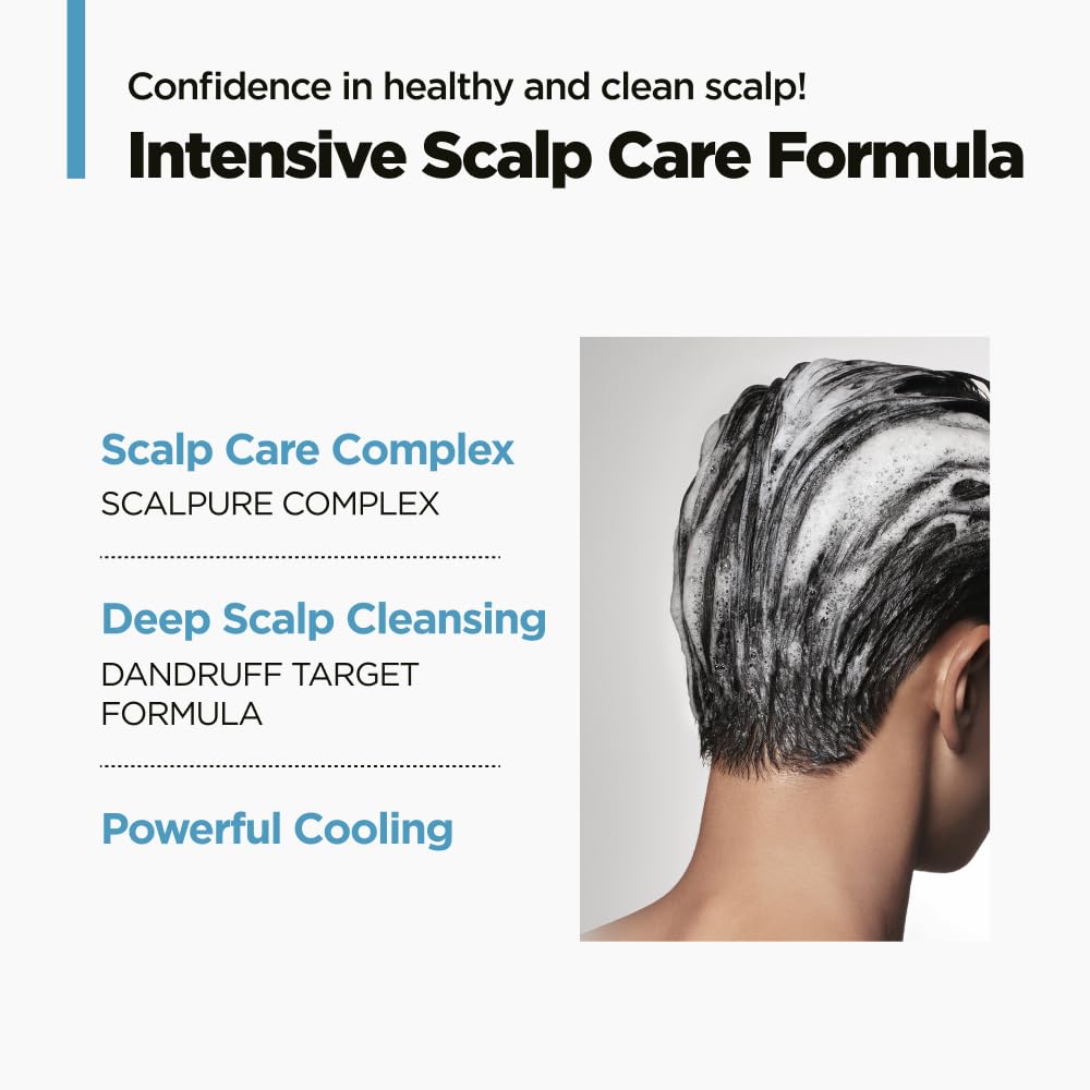AMOS PROFESSIONAL Pure Smart Shampoo helps eliminate scalp odor during use.
