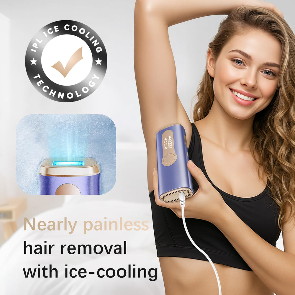 AMOTAOS ice cooling contact in action for comfortable at home treatments.