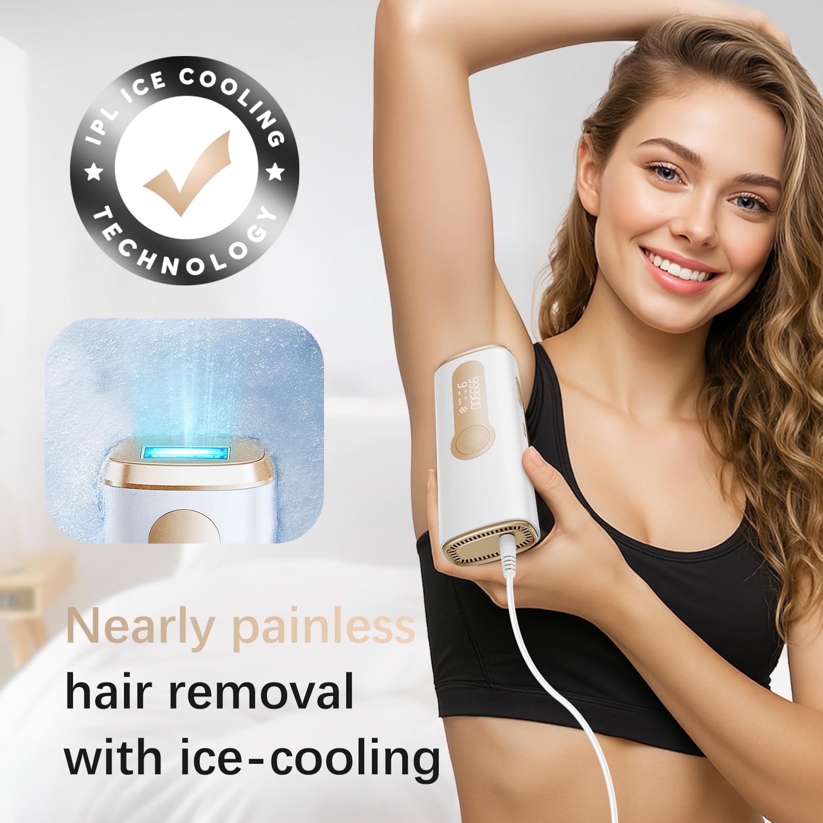 AMOTAOS with ice-cooling technology delivers cooler, gentler sessions.