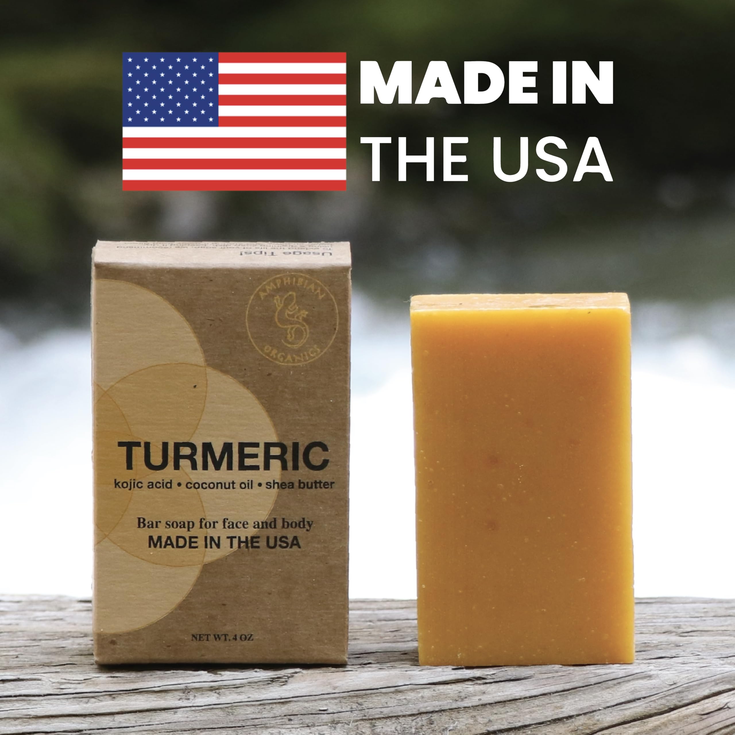 Amphibian Organics handmade small-batch soap showing craftsmanship