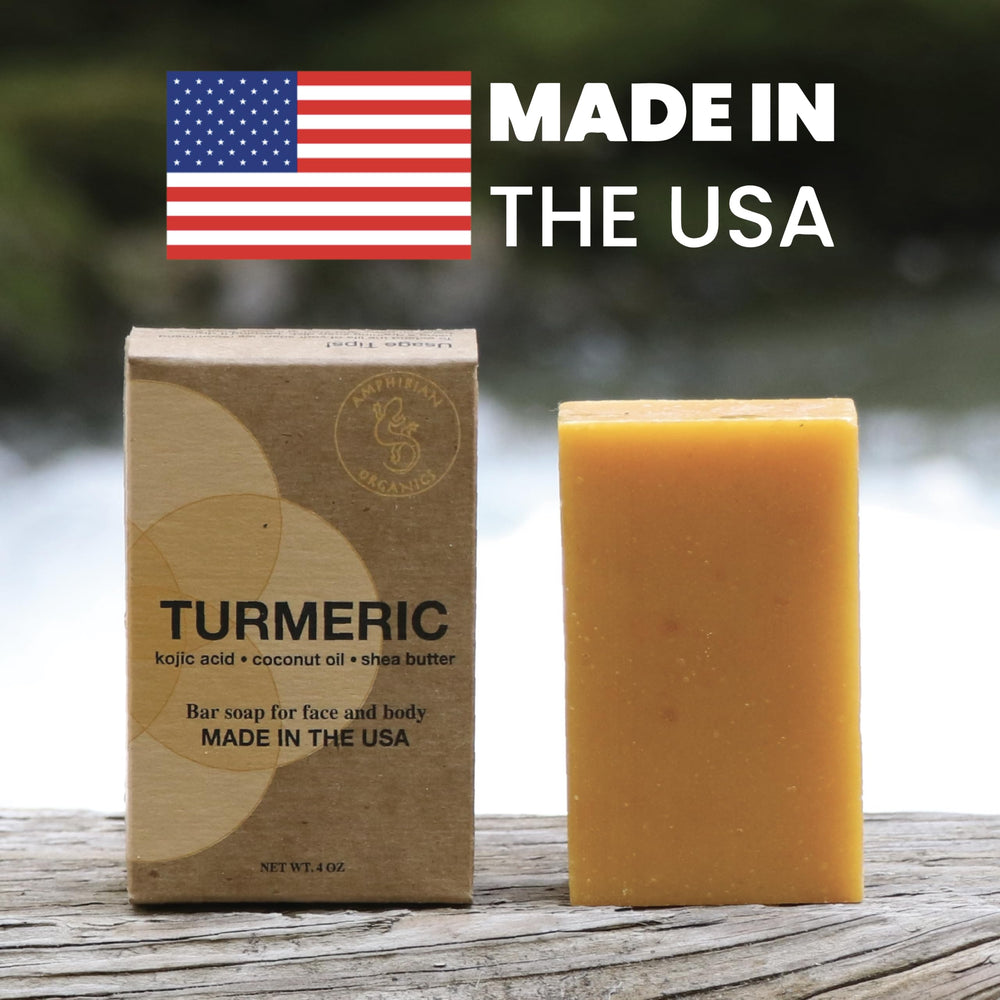 Amphibian Organics handmade small-batch soap showing craftsmanship