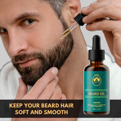 AMSKY beard balm tin for conditioning and frizz reduction.