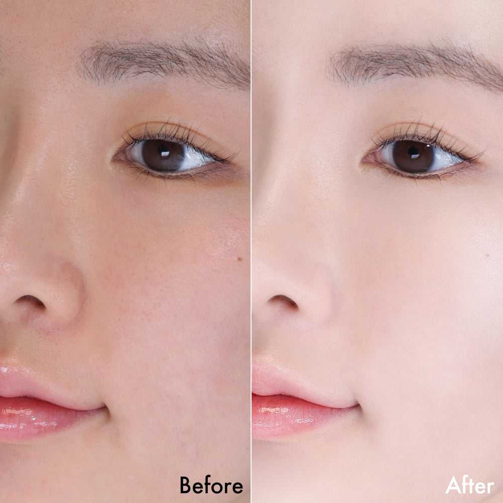 Applied on skin, natural brightness with light, non-sticky finish