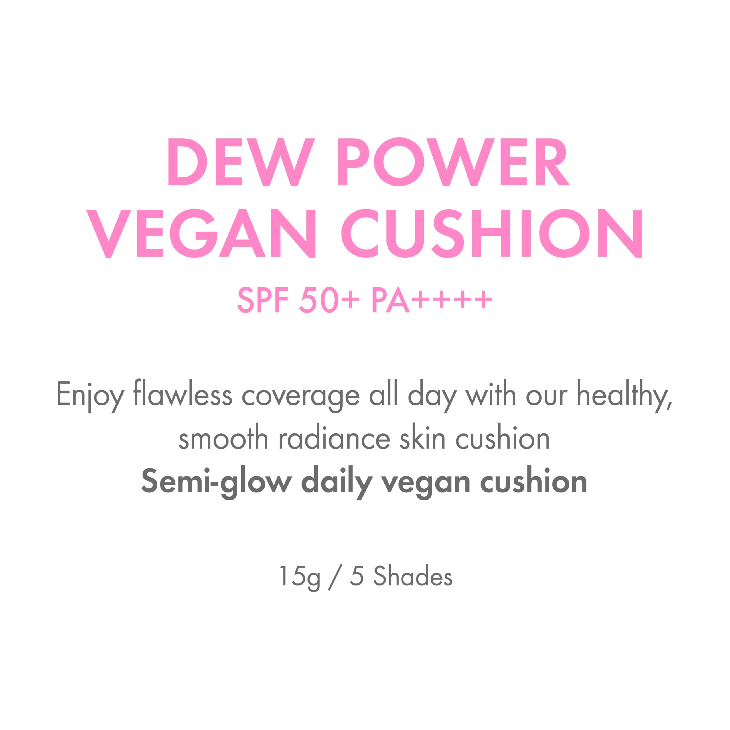 Amuse Seoul Dew Power Cushion 24h coverage swatch preserves natural radiance