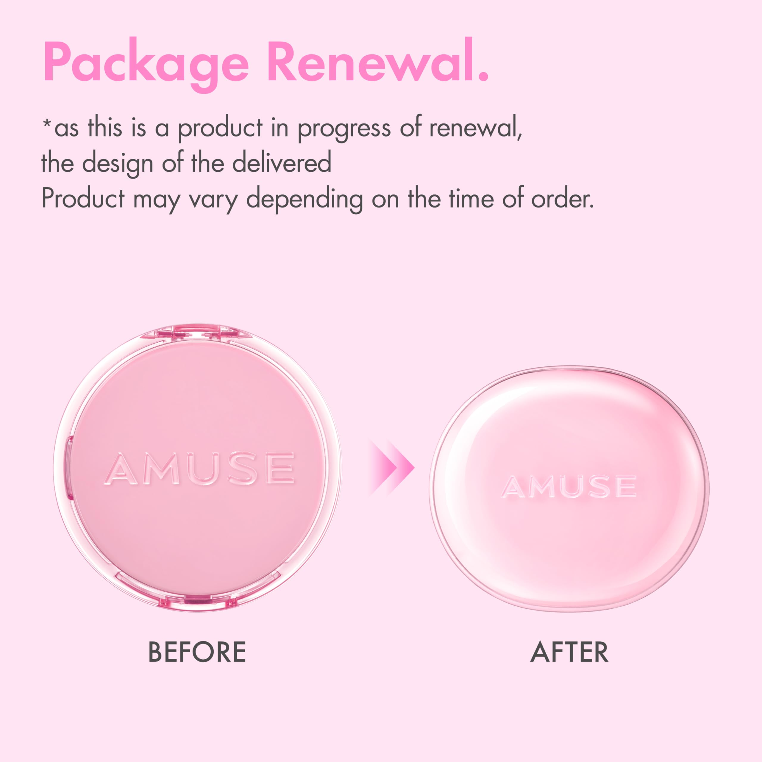 Amuse Seoul Dew Power cushion essence drop showing immediate hydration for dewy skin.