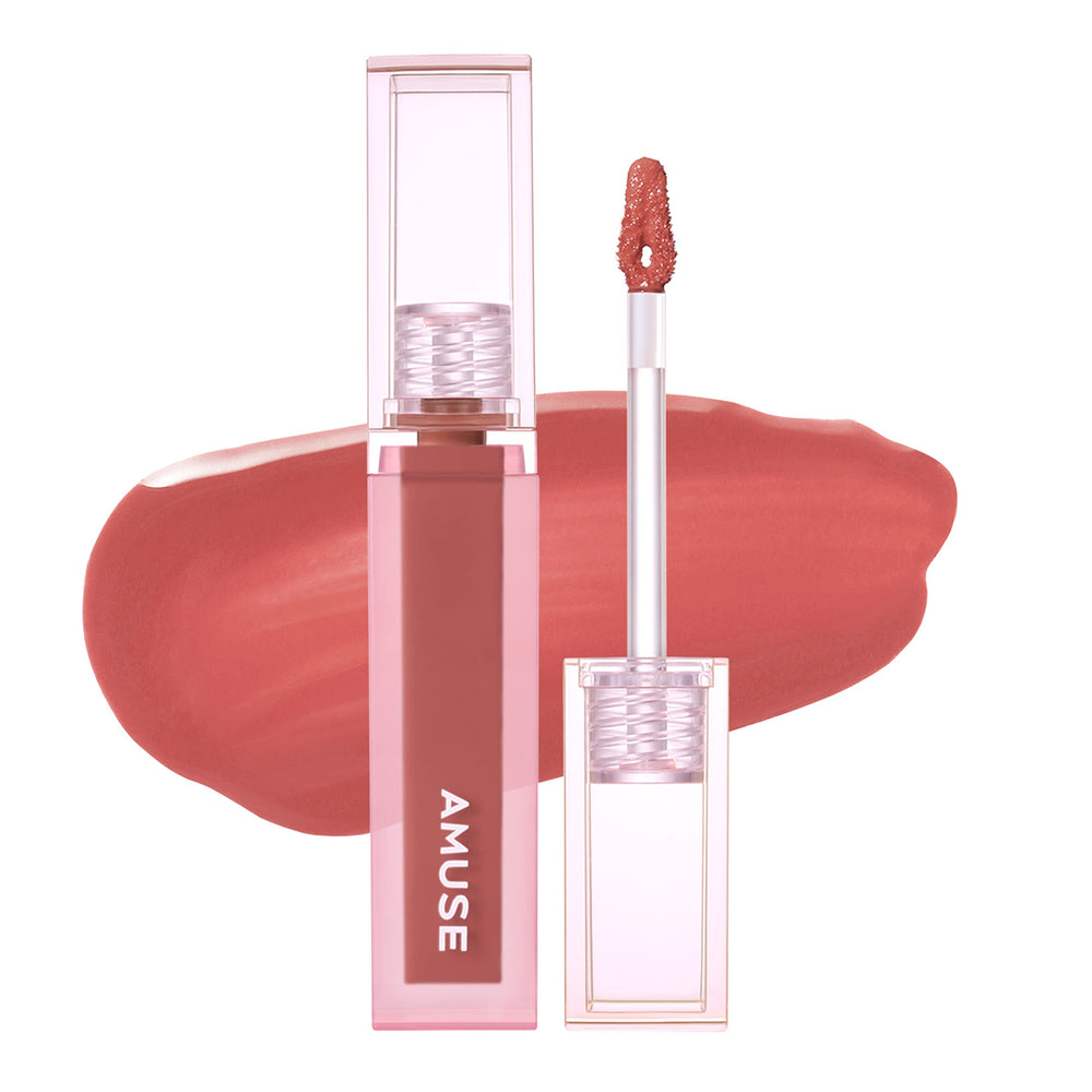 Amuse Seoul Dew Tint 06 Fig Dew bottle shot showing glossy, long-lasting color.