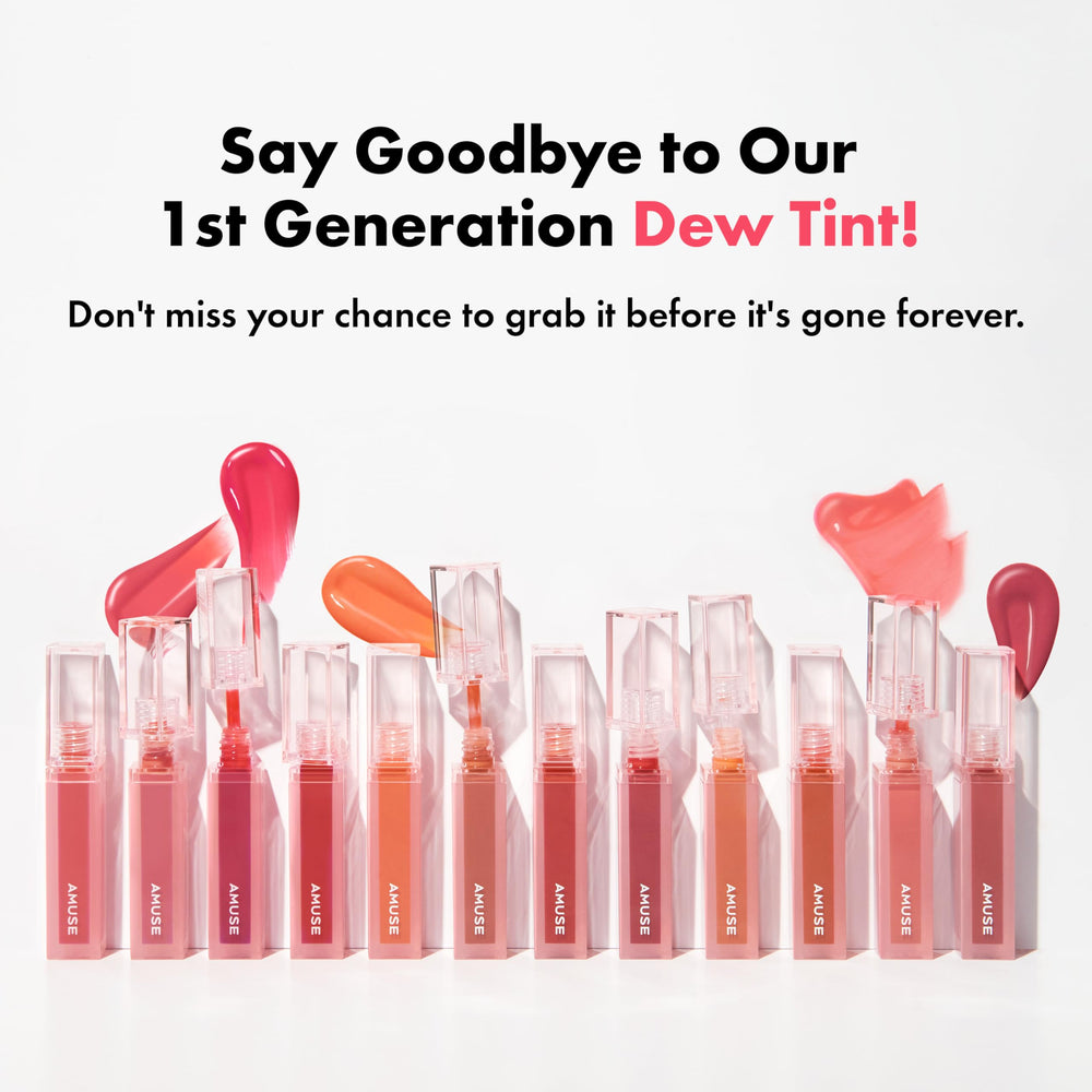 Amuse Seoul Dew Tint 06 Fig Dew lips close-up showcasing moisturizing shine.