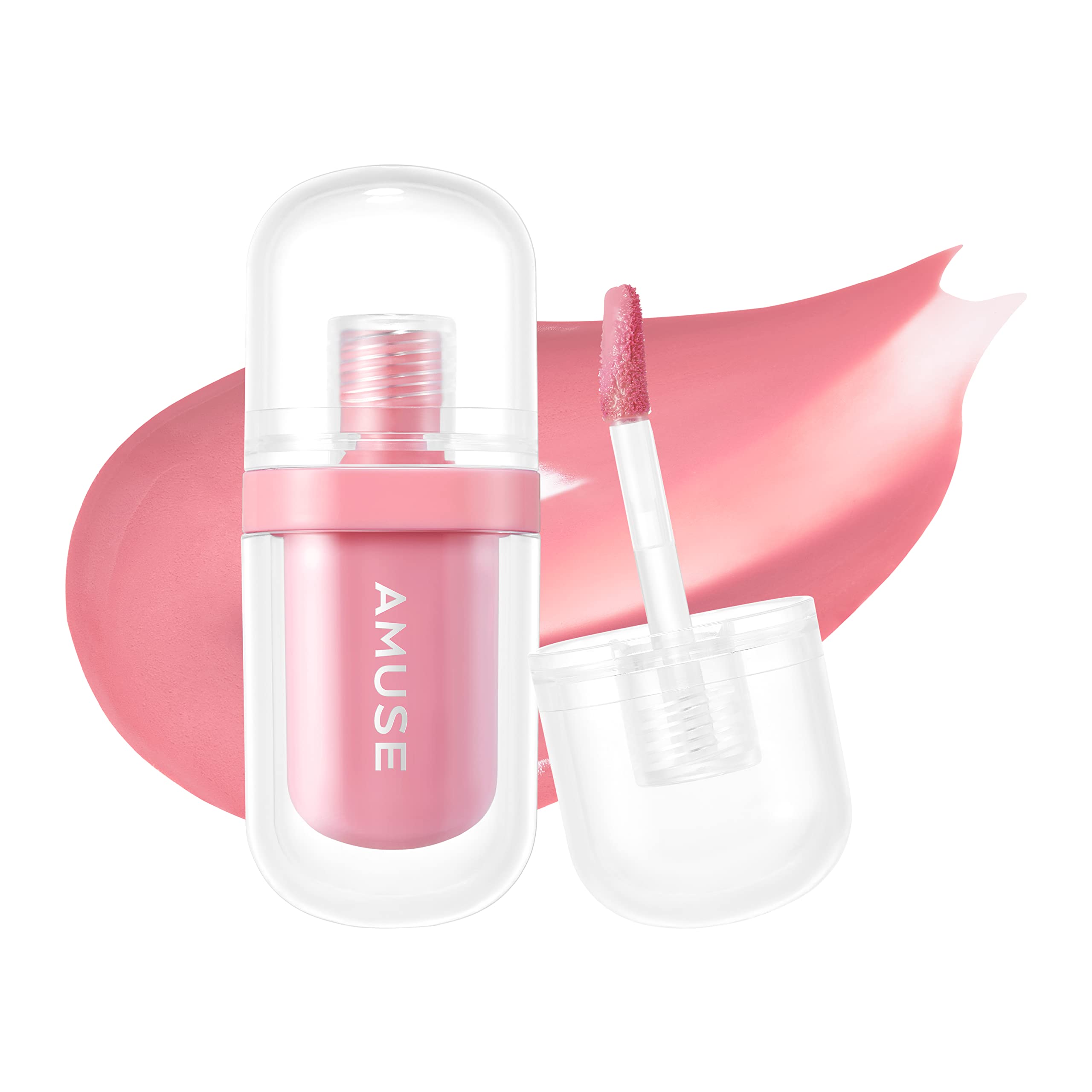 Amuse Seoul Jel-Fit Tint bottle shows jelly gloss for hydrating color.