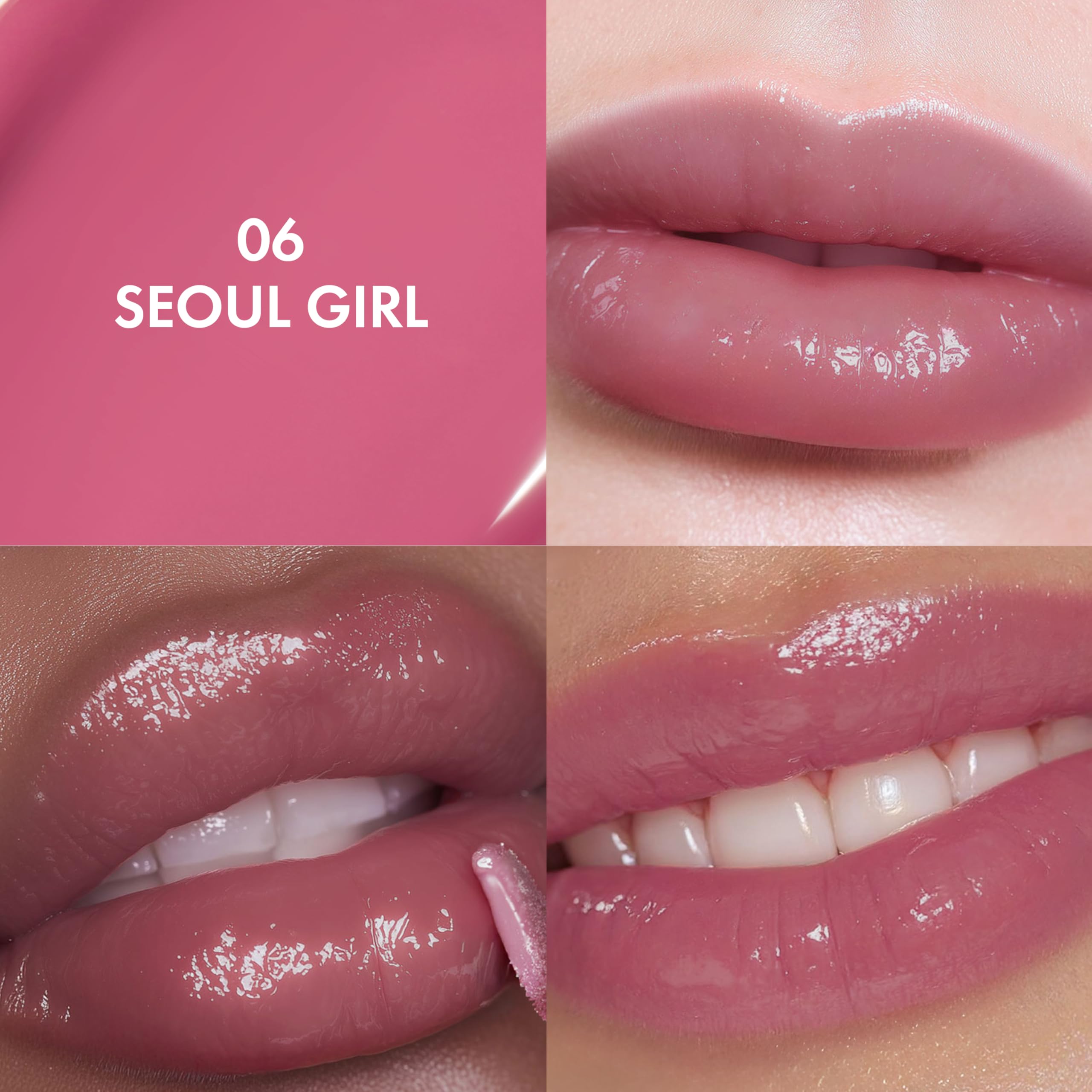 Amuse Seoul Jel-Fit Tint applicator swatch demonstrates precise, even lip coverage.