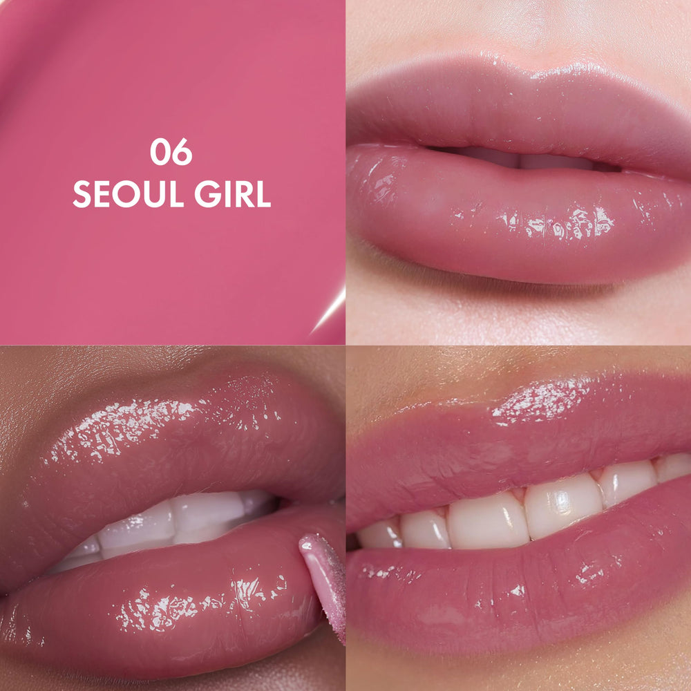 Amuse Seoul Jel-Fit Tint applicator swatch demonstrates precise, even lip coverage.