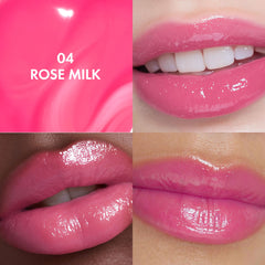 Amuse Seoul Jel-Fit Tint Rose Milk swirl showing jelly texture.