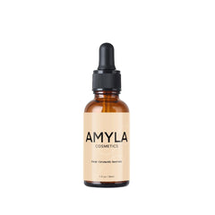 Amyla Hair Growth Serum bottle on a clean surface for nourishment and shine