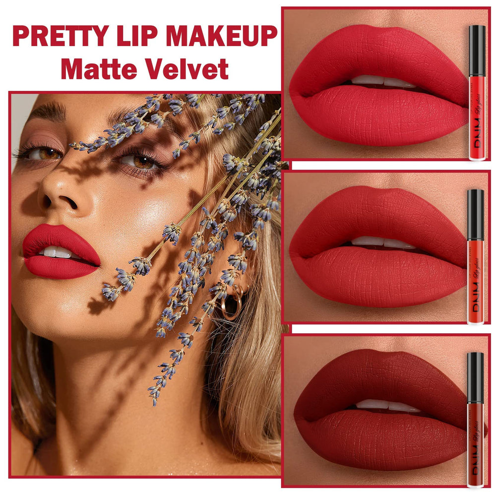 AMY'S DIARY 3Pcs lipsticks trio colors for versatile day-to-night looks.