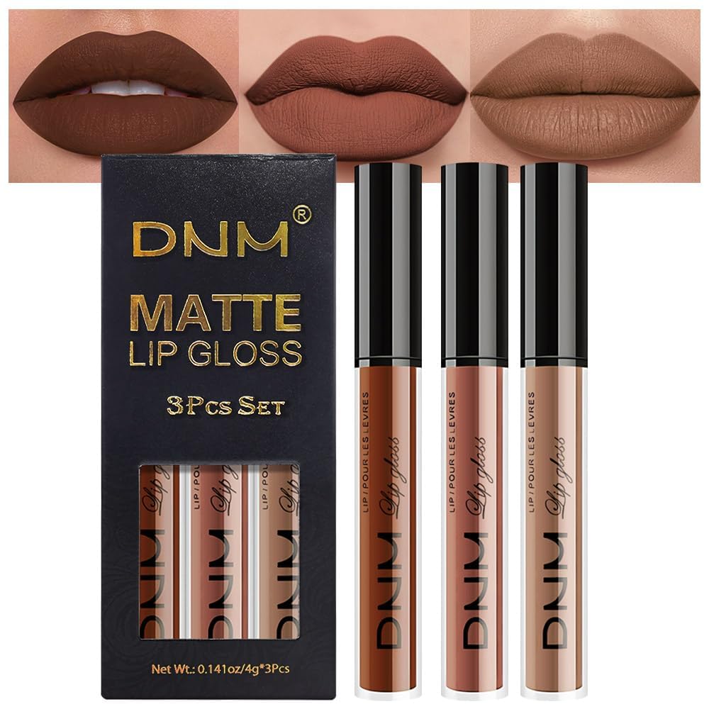 AMY'S DIARY 3Pcs Matte Liquid Lipstick Set packaging shown in a gift-ready box