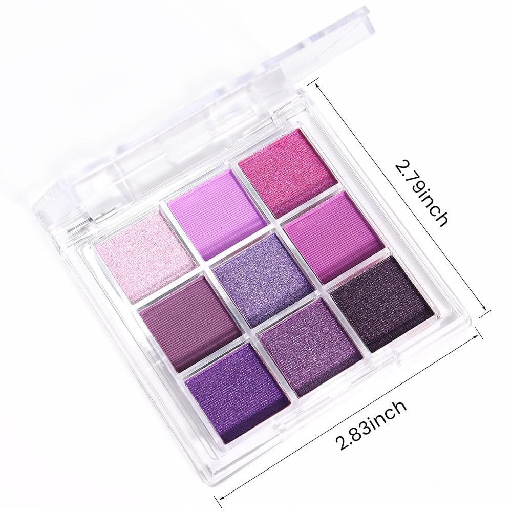 AMY'S DIARY Deep Purple palette compact view for travel use