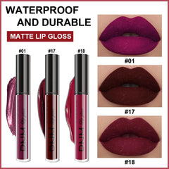 Amy's Diary swatches on arm reveal rich dark-red plum hues