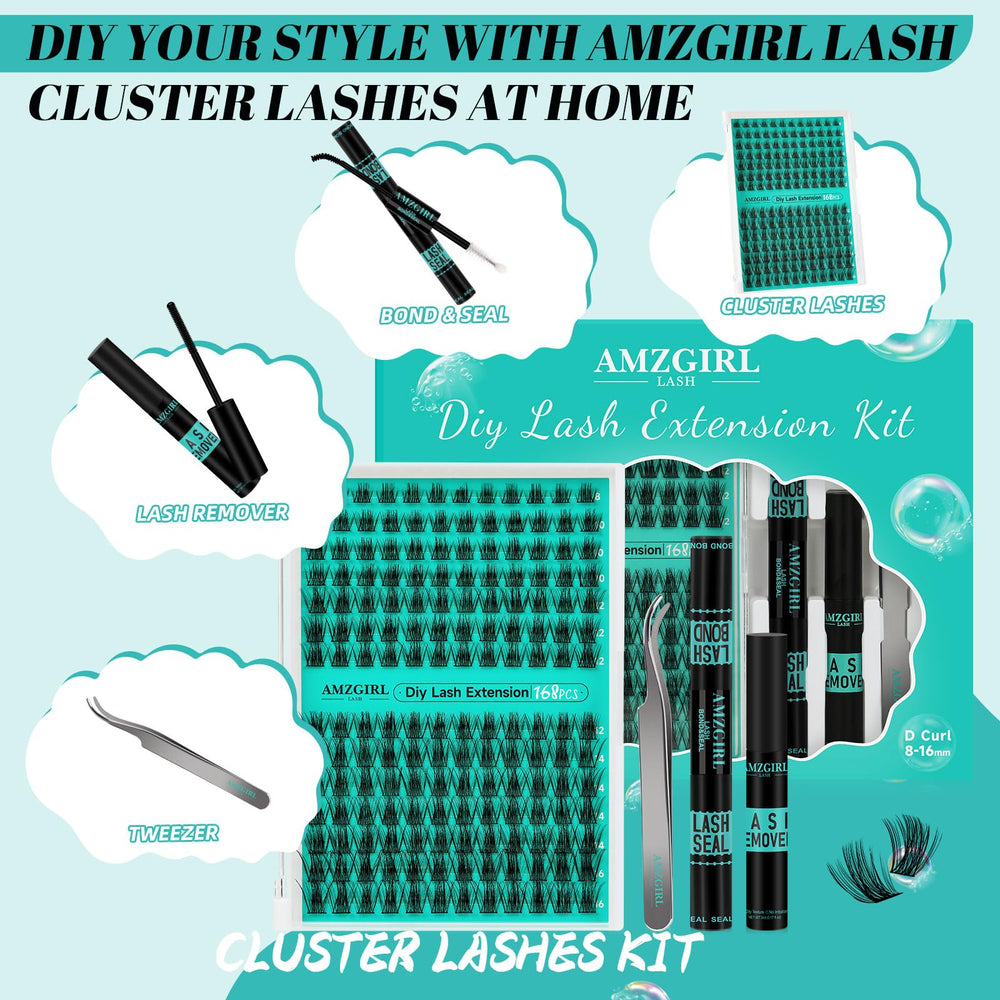 AMZGIRL Bond & Seal glue for secure, long lasting lash extensions during daily wear