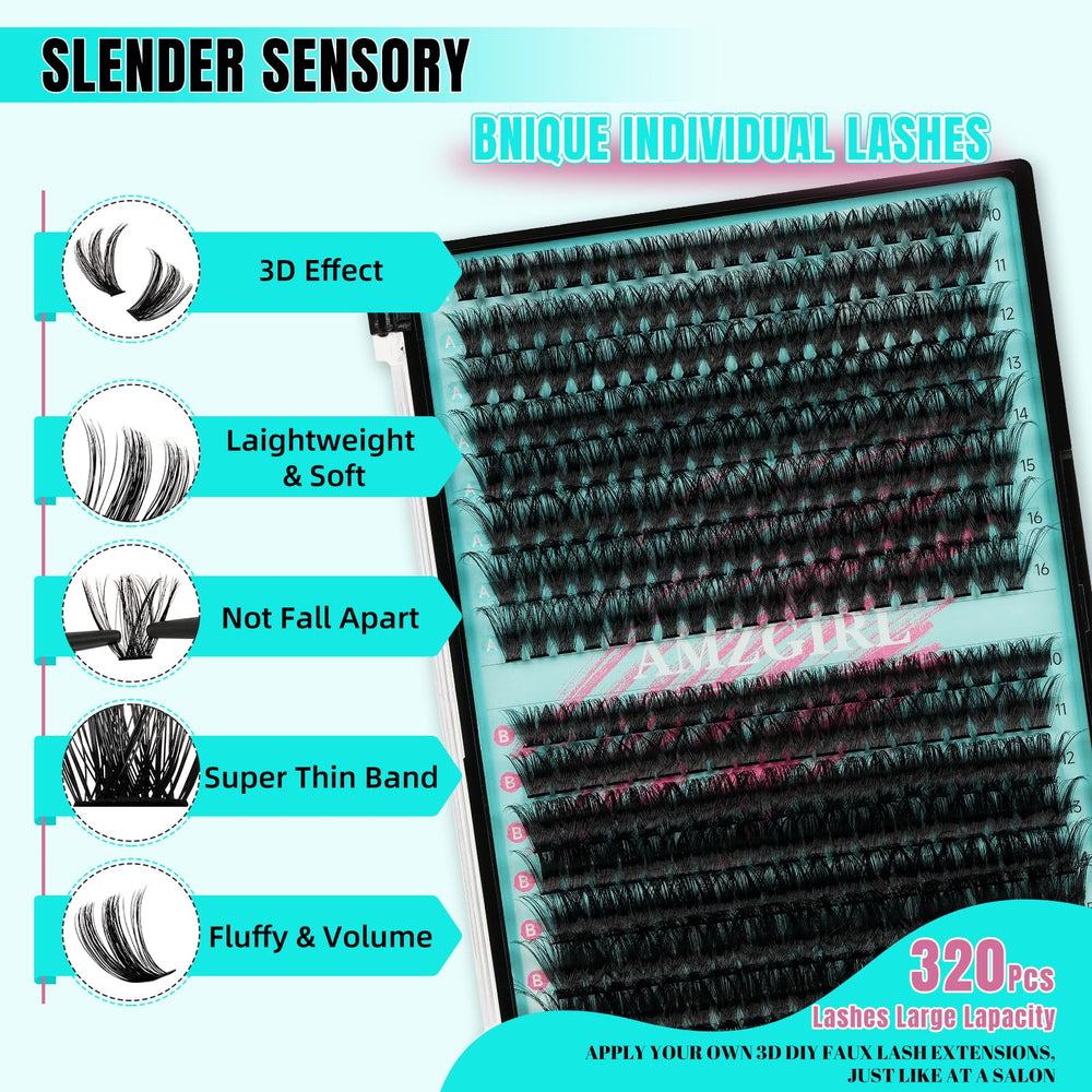 AMZGIRL bond and seal for a durable lash cluster finish