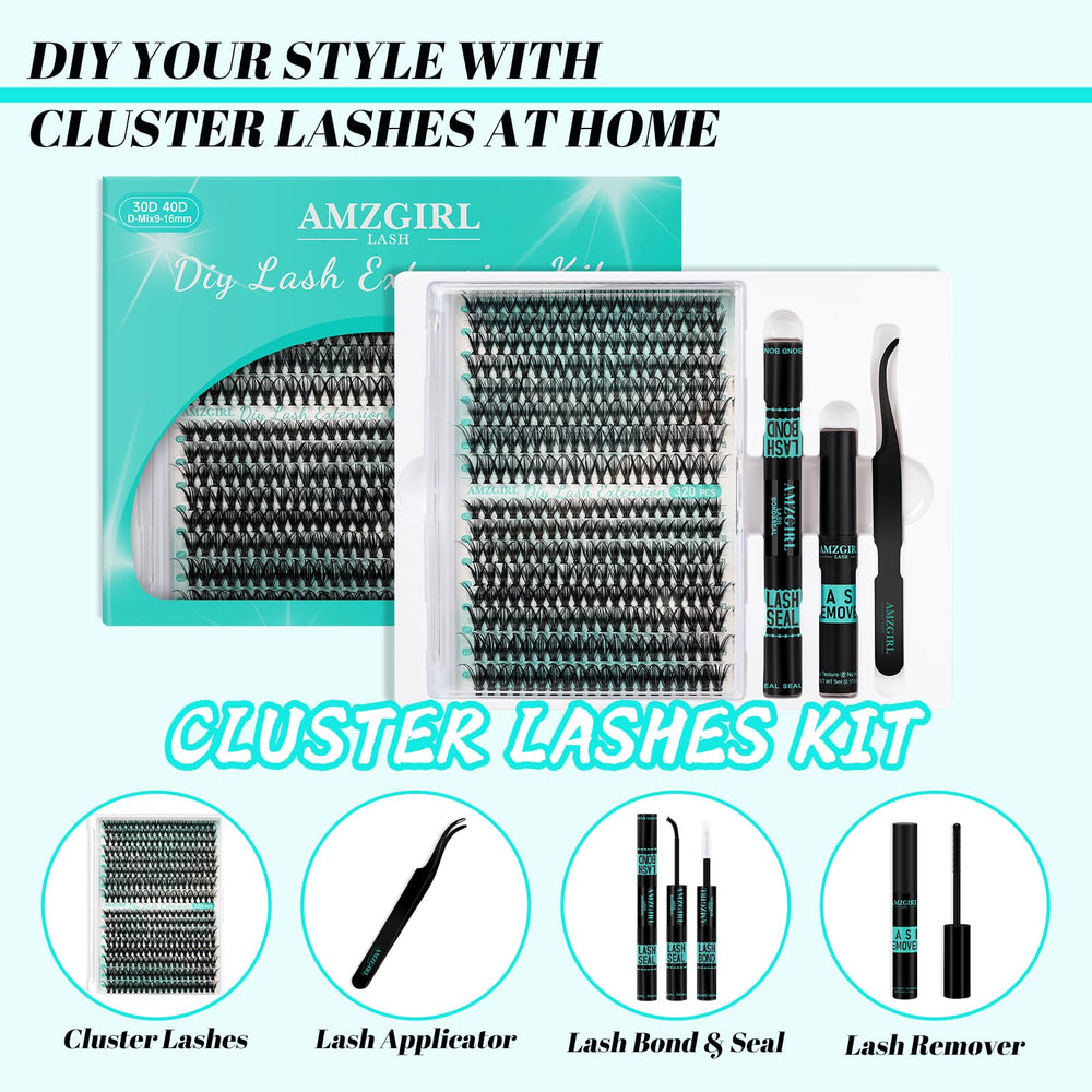 AMZGIRL LASH bond and seal provides waterproof hold throughout the day.