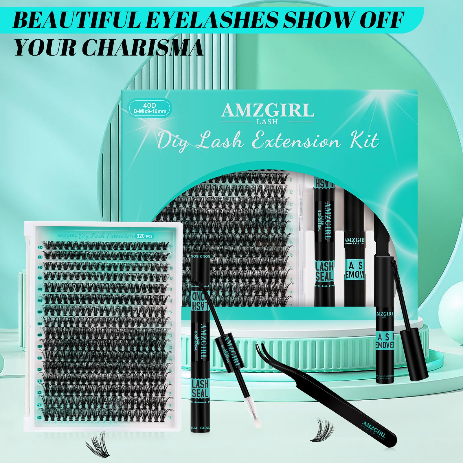 AMZGIRL Customizable lash look with easy layering options
