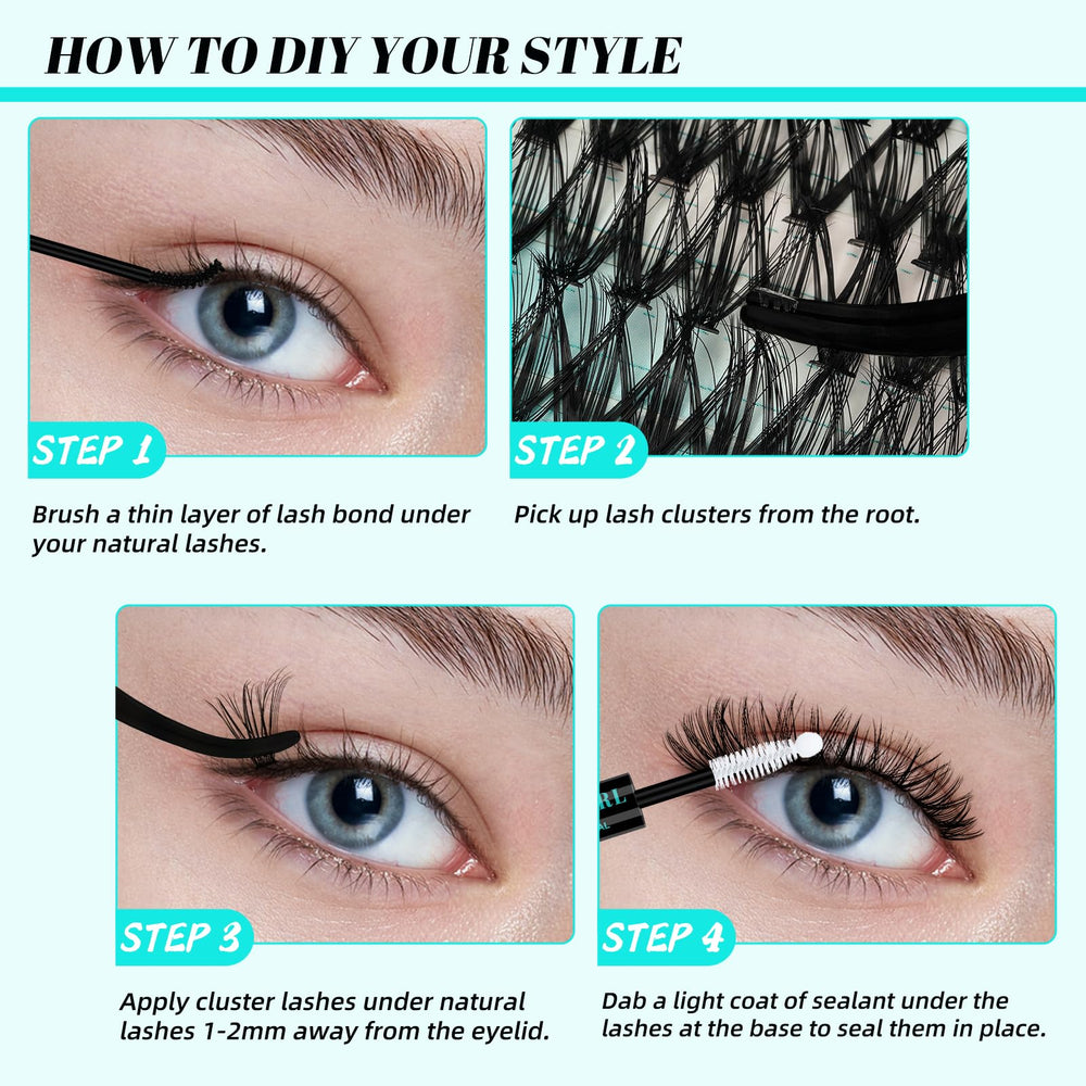 AMZGIRL at-home lash application guide helps achieve salon-like results.