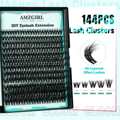 AMZGIRL LASH 3D cluster bundle for fuller, lightweight volume