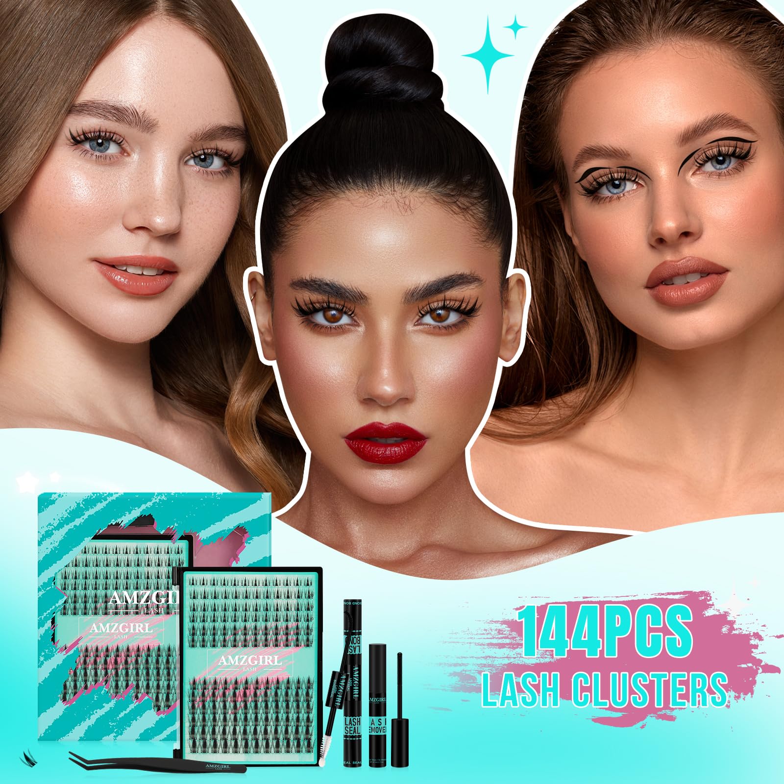 AMZGIRL LASH 8-16mm length options for customized looks.