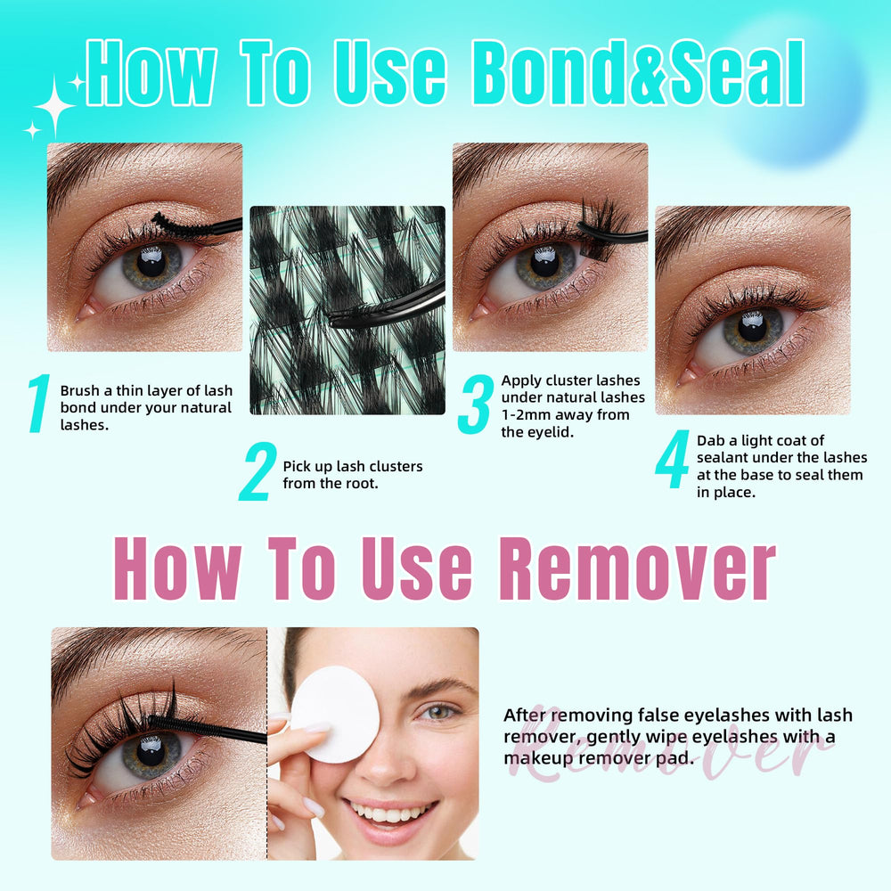 AMZGIRL LASH bundle with bond and seal for lasting curl