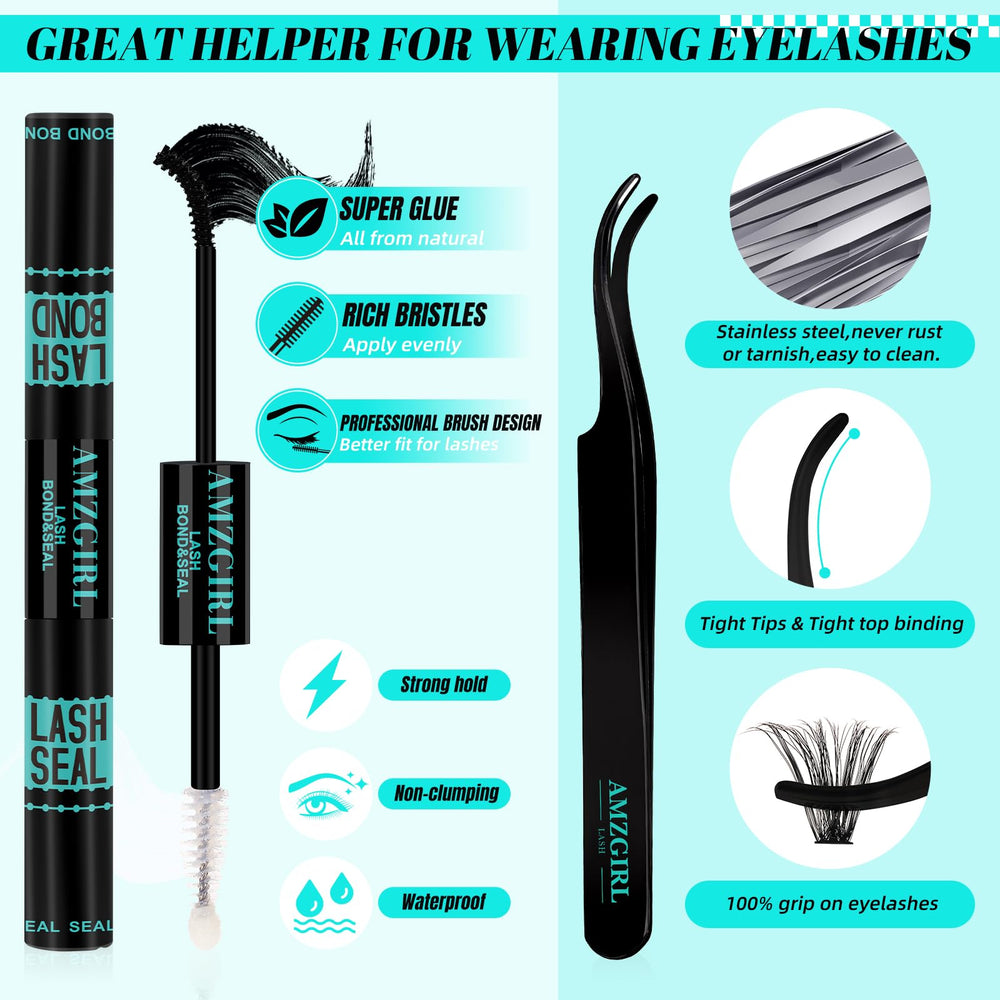 AMZGIRL LASH applicator tweezers help precise placement for professional-looking results