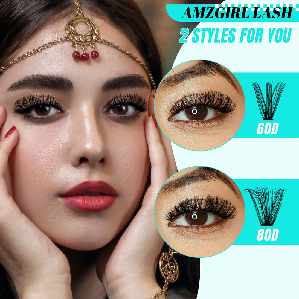 AMZGIRL LASH at-home eyelash extensions kit for salon-like results