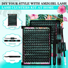 AMZGIRL LASH Bond & Seal bottle provides secure, waterproof hold.