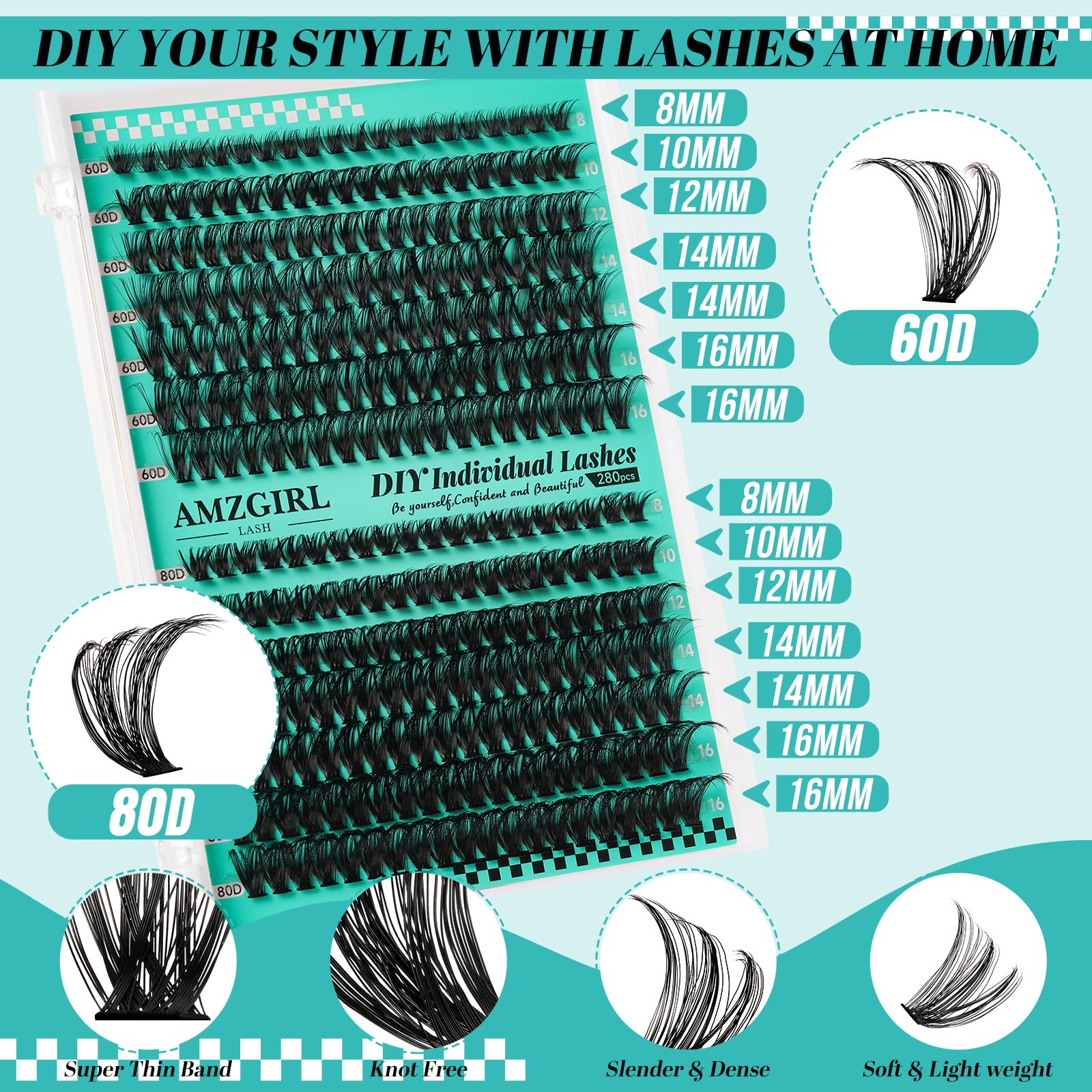 AMZGIRL LASH waterproof bond and seal ensures longer wear with gentle hold