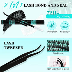AMZGIRL LASH bond and seal waterproof for secure wear