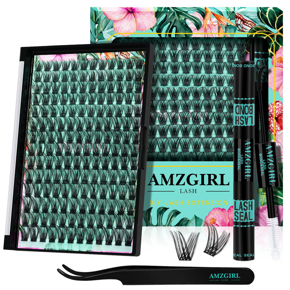 AMZGIRL LASH Lash Clusters Kit 168pcs for natural look and easy DIY