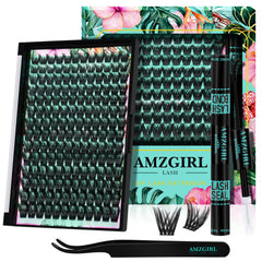 AMZGIRL LASH clusters kit 168pcs for natural at-home extensions