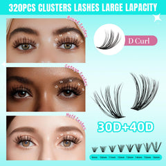 AMZGIRL LASH long-short mix 9-16mm demonstrates versatile length options for different looks